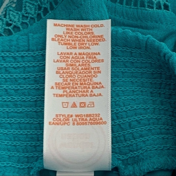 Wonder Nation | Girls Size S(6/6X) | Teal Shorts & Orange Tank Summer Outfit NWT - Picture 11 of 12